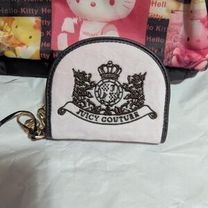 juicy couture classic Scottie dog half moon wallet